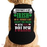 Polish We're Still Polish On St. Patrick's Day Doggie Tank thumb 0