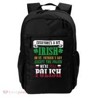 Polish We're Still Polish On St. Patrick's Day Backpack thumb 0