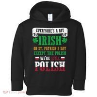 Polish We're Still Polish On St. Patrick's Day Toddler Hoodie thumb 0