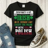 Polish We're Still Polish On St. Patrick's Day Women's T-Shirt thumb 3