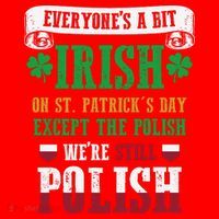 Polish We're Still Polish On St. Patrick's Day Santa Hat thumb 1