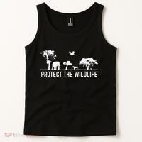 Protect Wildlife Safari Animal Conservancy Nature Earth Day Tank Top thumb 2