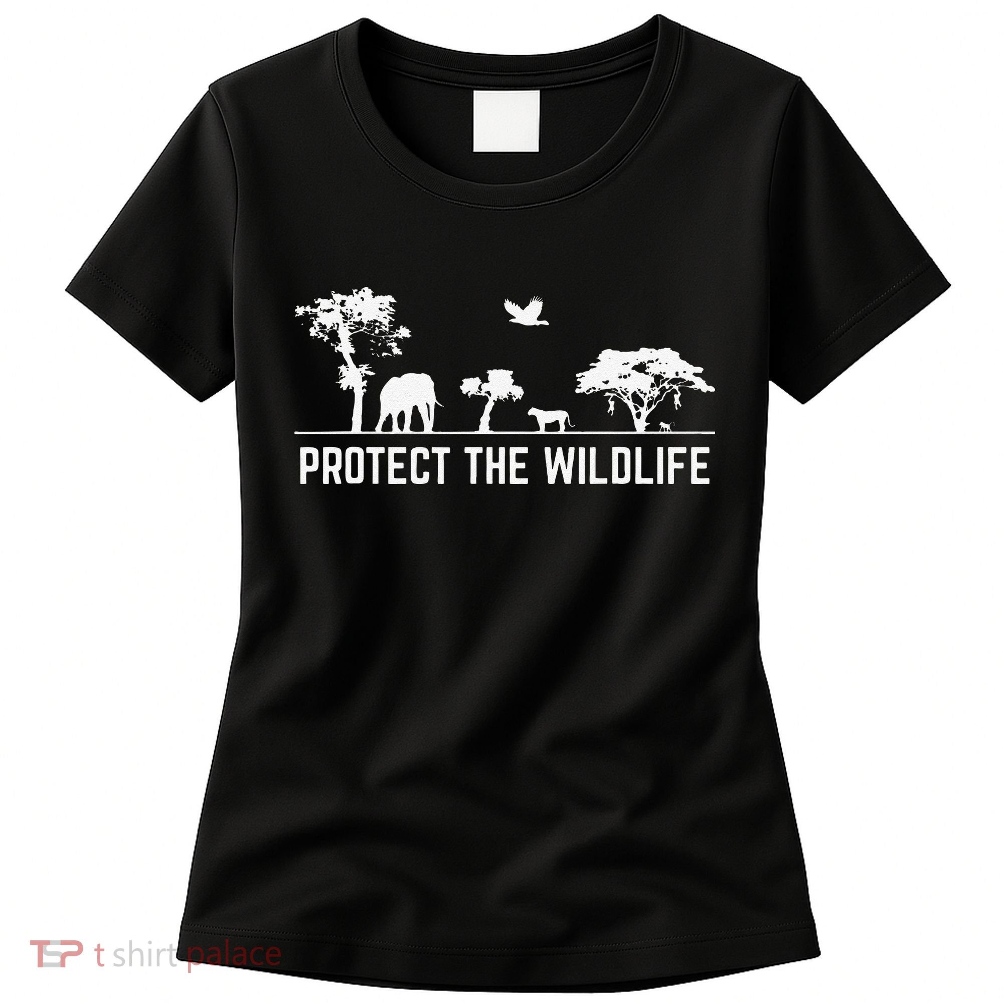 Protect Wildlife Safari Animal Conservancy Nature Earth Day Women's T-Shirt