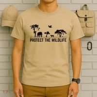 Protect Wildlife Safari Animal Conservancy Nature Earth Day T-Shirt thumb 6