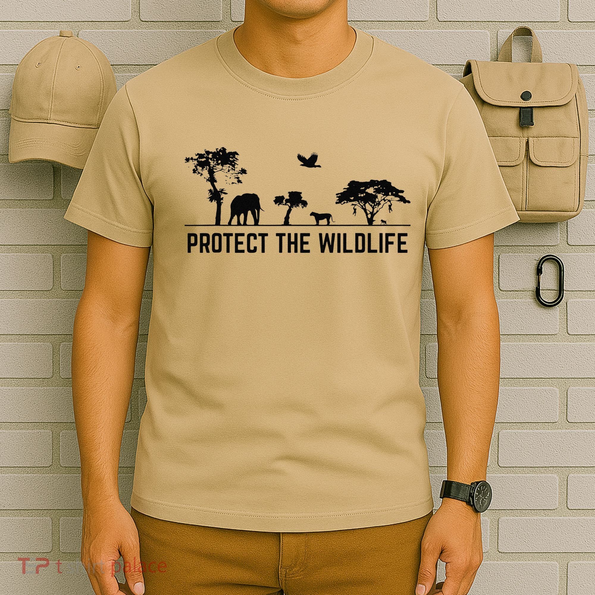 Protect Wildlife Safari Animal Conservancy Nature Earth Day T-Shirt
