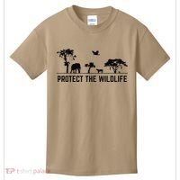 Protect Wildlife Safari Animal Conservancy Nature Earth Day Kids T-Shirt thumb 0