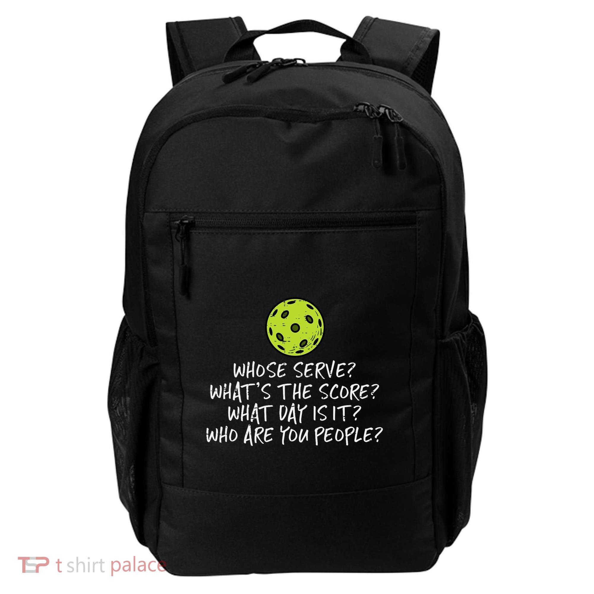 Pickleball Whose Serve Whats Score Pickle Ball Backpack