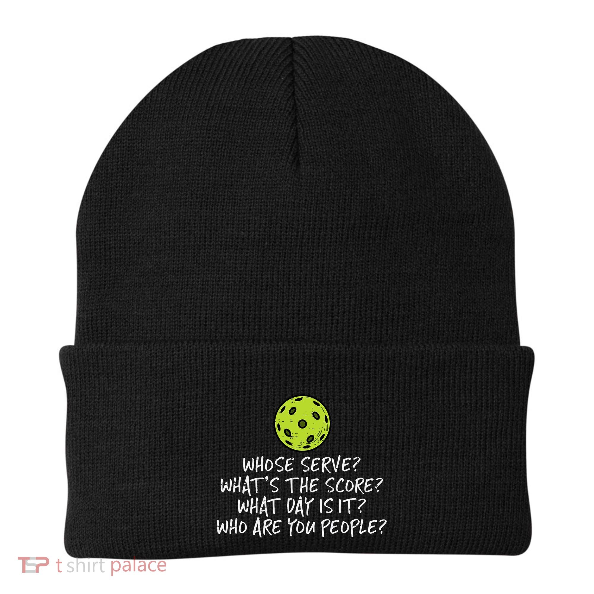 Pickleball Whose Serve Whats Score Pickle Ball Beanie