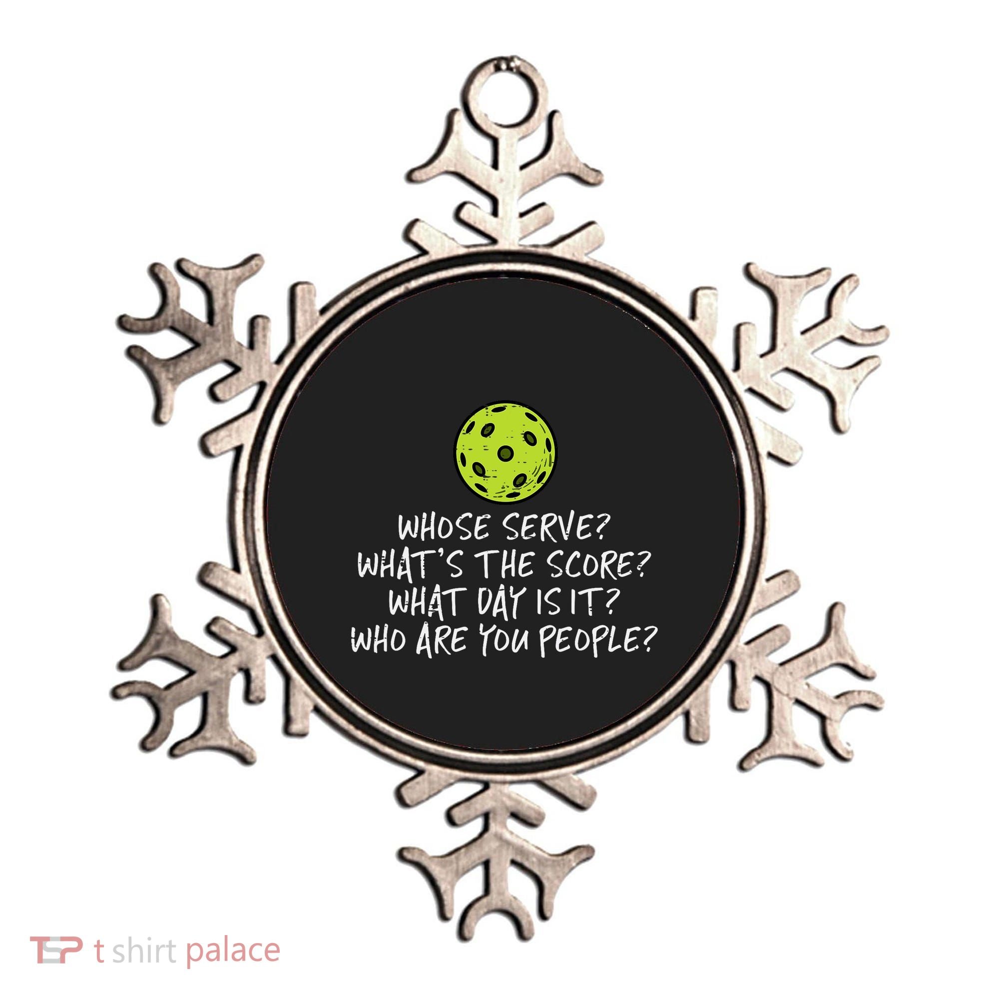 Pickleball Whose Serve Whats Score Pickle Ball Ornament