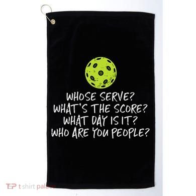 Pickleball Whose Serve Whats Score Pickle Ball Golf Towel