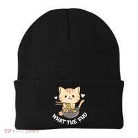 Pho What The Pho Cute Cat Vietnamese Food Pho Soup Ra Beanie thumb 0