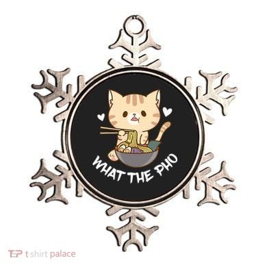 Pho What The Pho Cute Cat Vietnamese Food Pho Soup Ra Ornament