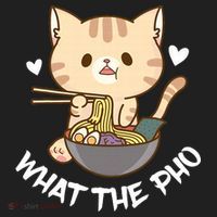 Pho What The Pho Cute Cat Vietnamese Food Pho Soup Ra Golf Towel thumb 3