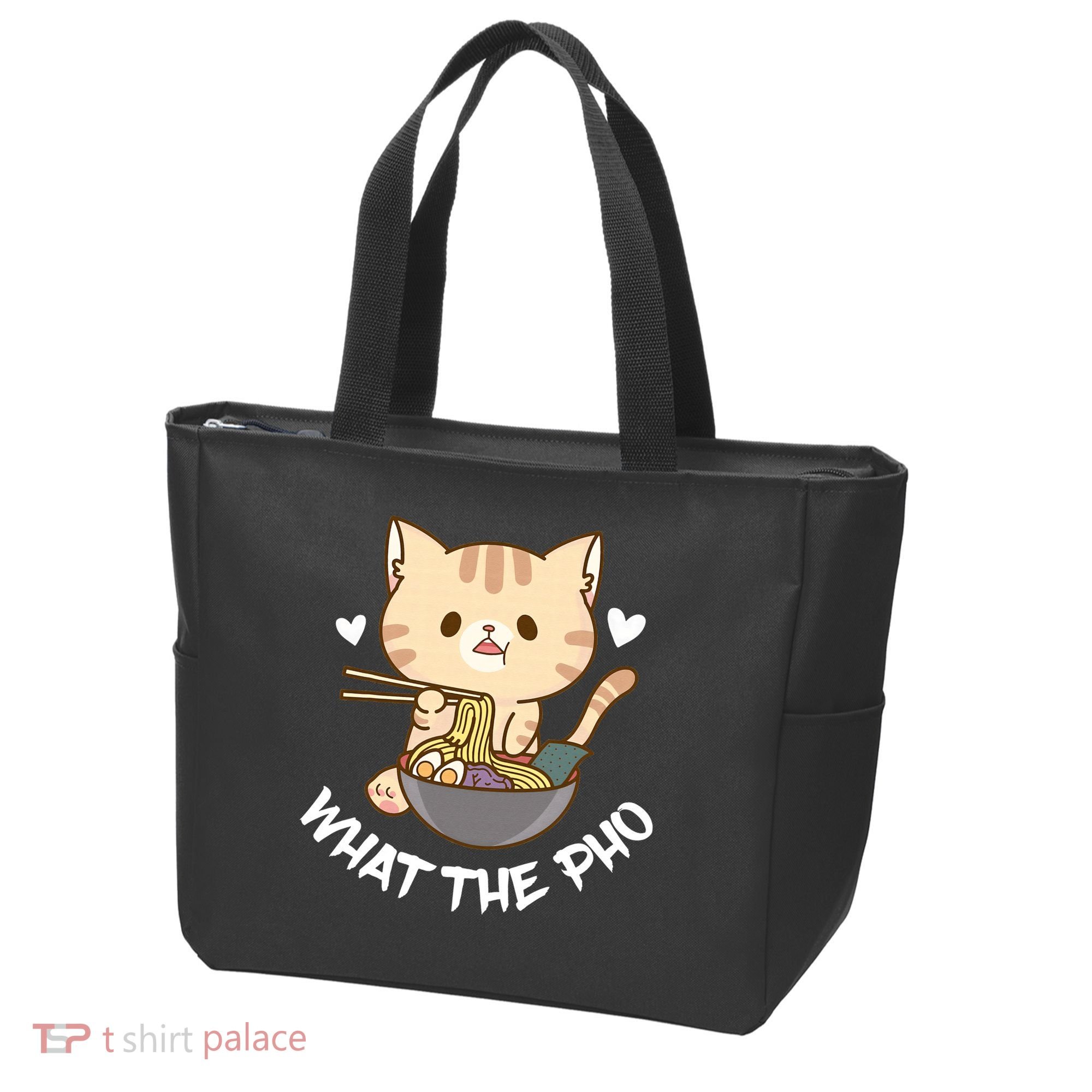 Pho What The Pho Cute Cat Vietnamese Food Pho Soup Ra Tote Bag