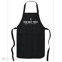 Pray Wait Trust God Has A Plan Apron thumb 0