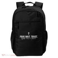 Pray Wait Trust God Has A Plan Backpack thumb 0