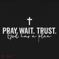 Pray Wait Trust God Has A Plan Bucket Hat thumb 4