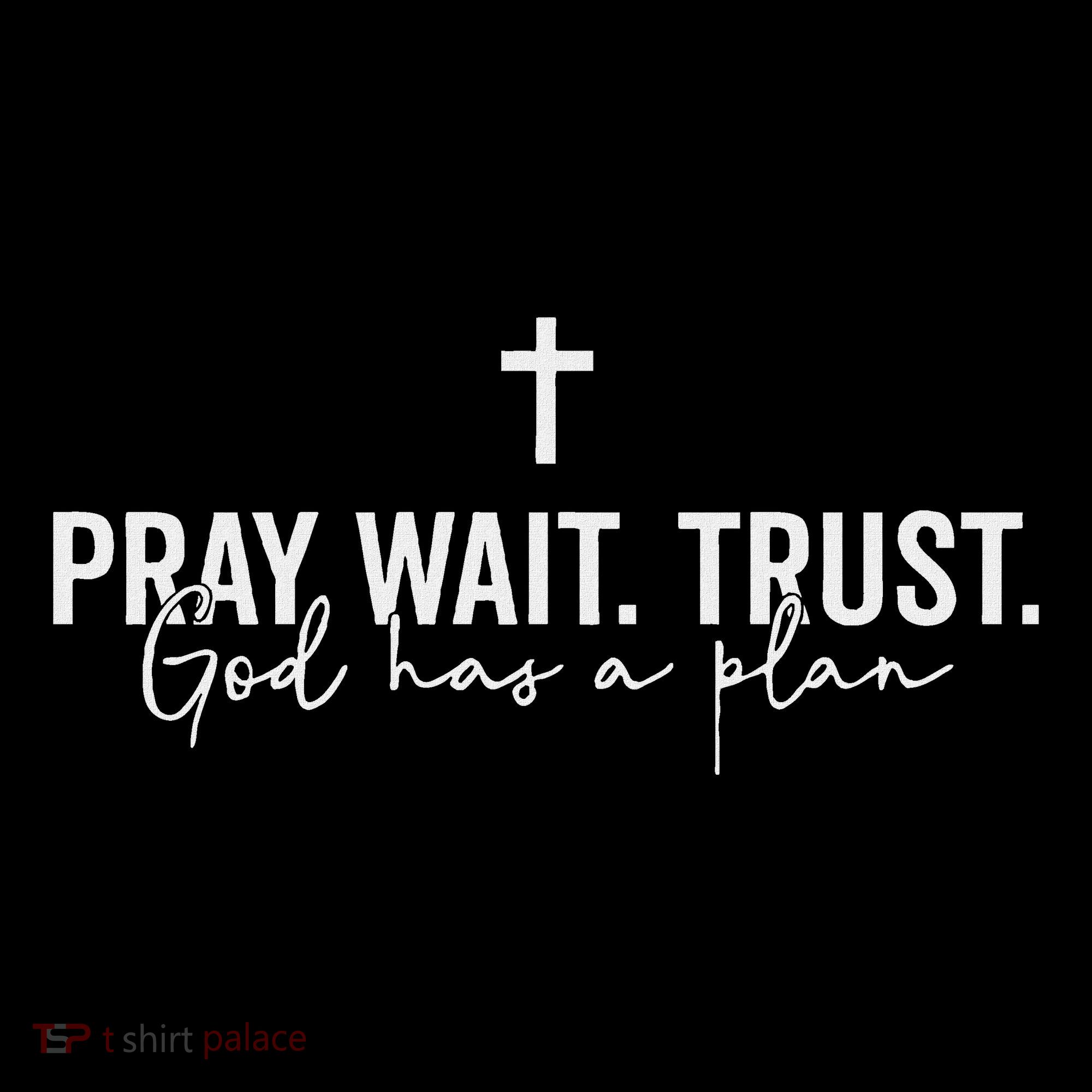 Pray Wait Trust God Has A Plan Toddler Hoodie