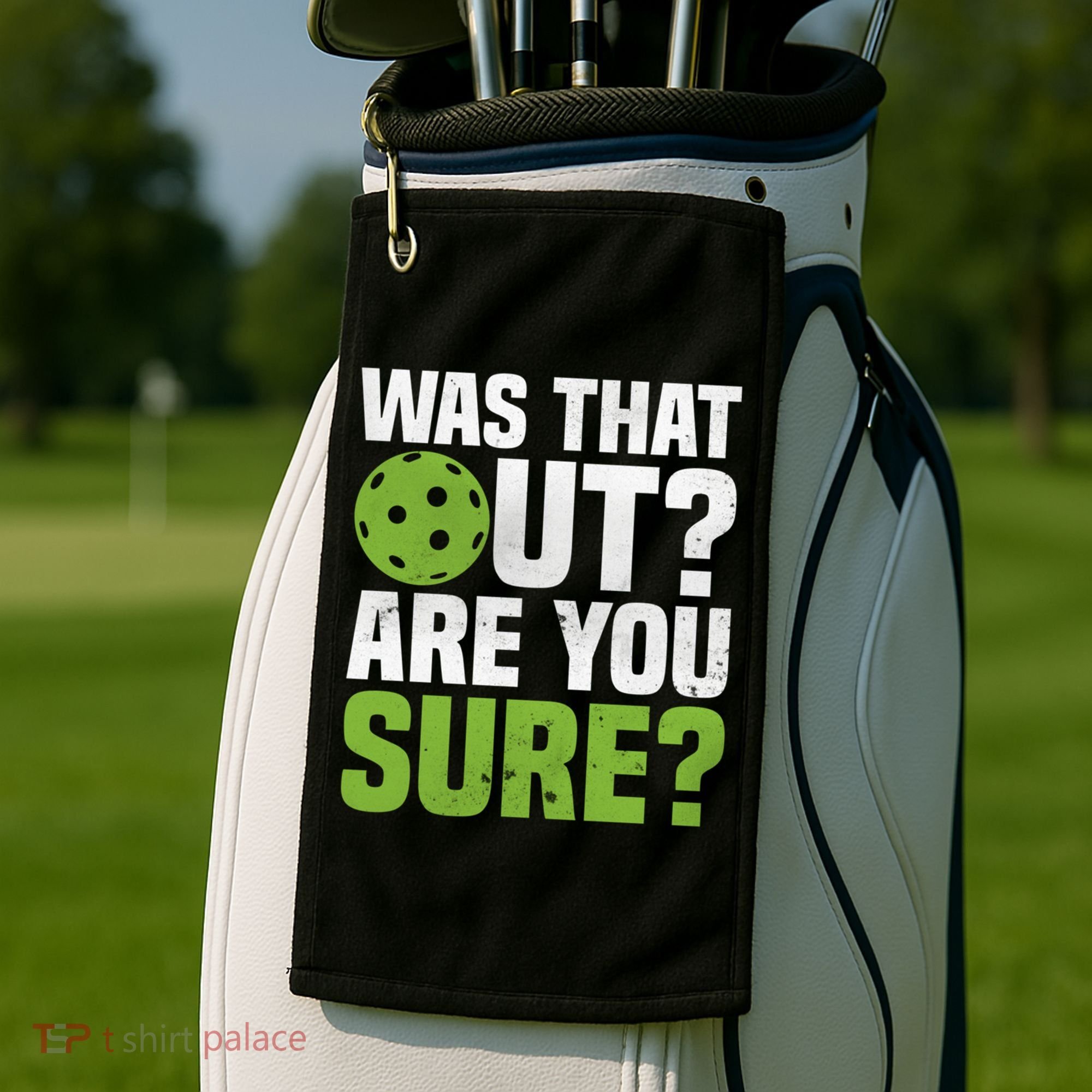 Pickleball Was That Out?Are You Sure? Gift Golf Towel
