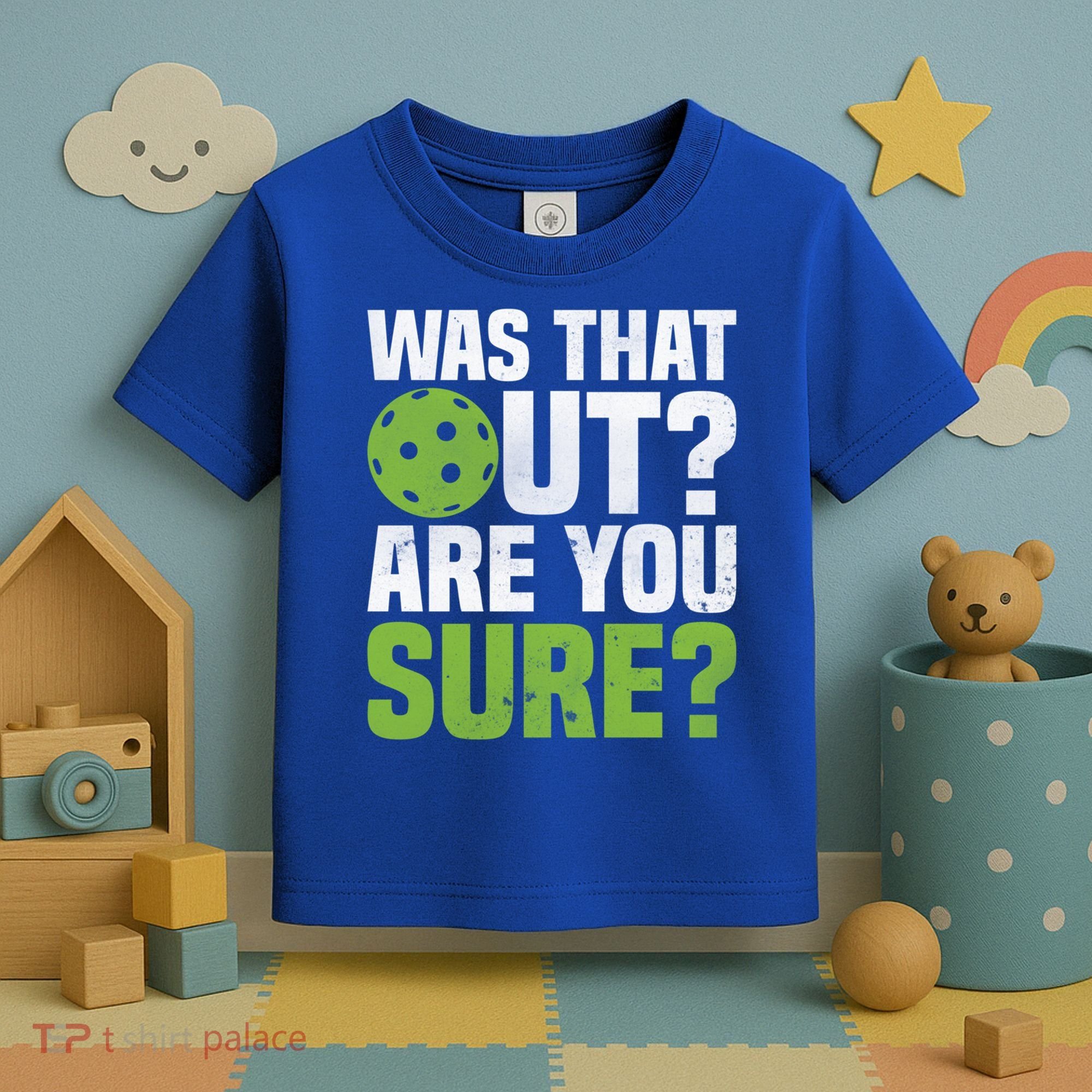 Pickleball Was That Out?Are You Sure? Gift Toddler T-Shirt