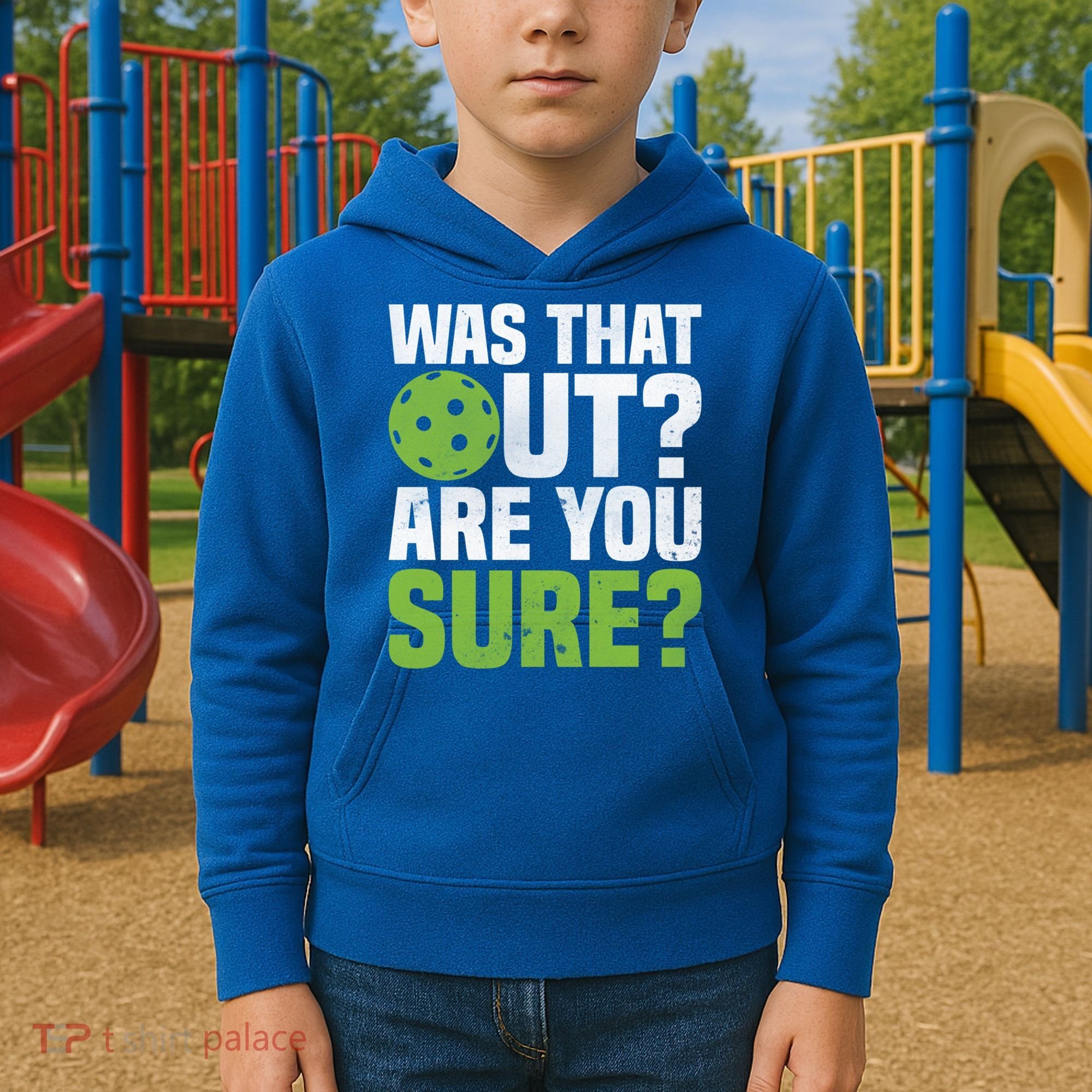 Pickleball Was That Out?Are You Sure? Gift Kids Hoodie