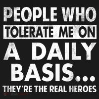 People Who Tolerate Me On A Daily Basis Sarcastic Graphic Novelty Funny Women's Hoodie thumb 2