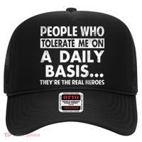 People Who Tolerate Me On A Daily Basis Sarcastic Graphic Novelty Funny Hat thumb 0