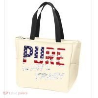 Pure White Trash Funny Redneck American Flag Tote Bag thumb 3