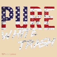Pure White Trash Funny Redneck American Flag Tote Bag thumb 4
