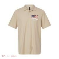 Pure White Trash Funny Redneck American Flag Polo thumb 0