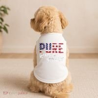 Pure White Trash Funny Redneck American Flag Doggie Tank thumb 2