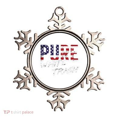 Pure White Trash Funny Redneck American Flag Ornament