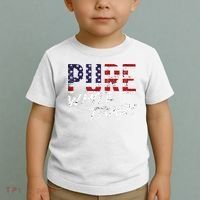 Pure White Trash Funny Redneck American Flag Toddler T-Shirt thumb 2