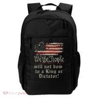 Patriotic We the people Will Not Bow to King or Dictator Backpack thumb 0