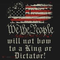 Patriotic We the people Will Not Bow to King or Dictator Women's Hoodie thumb 2