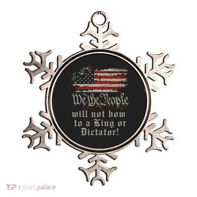Patriotic We the people Will Not Bow to King or Dictator Ornament