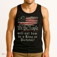 Patriotic We the people Will Not Bow to King or Dictator Tank Top thumb 3
