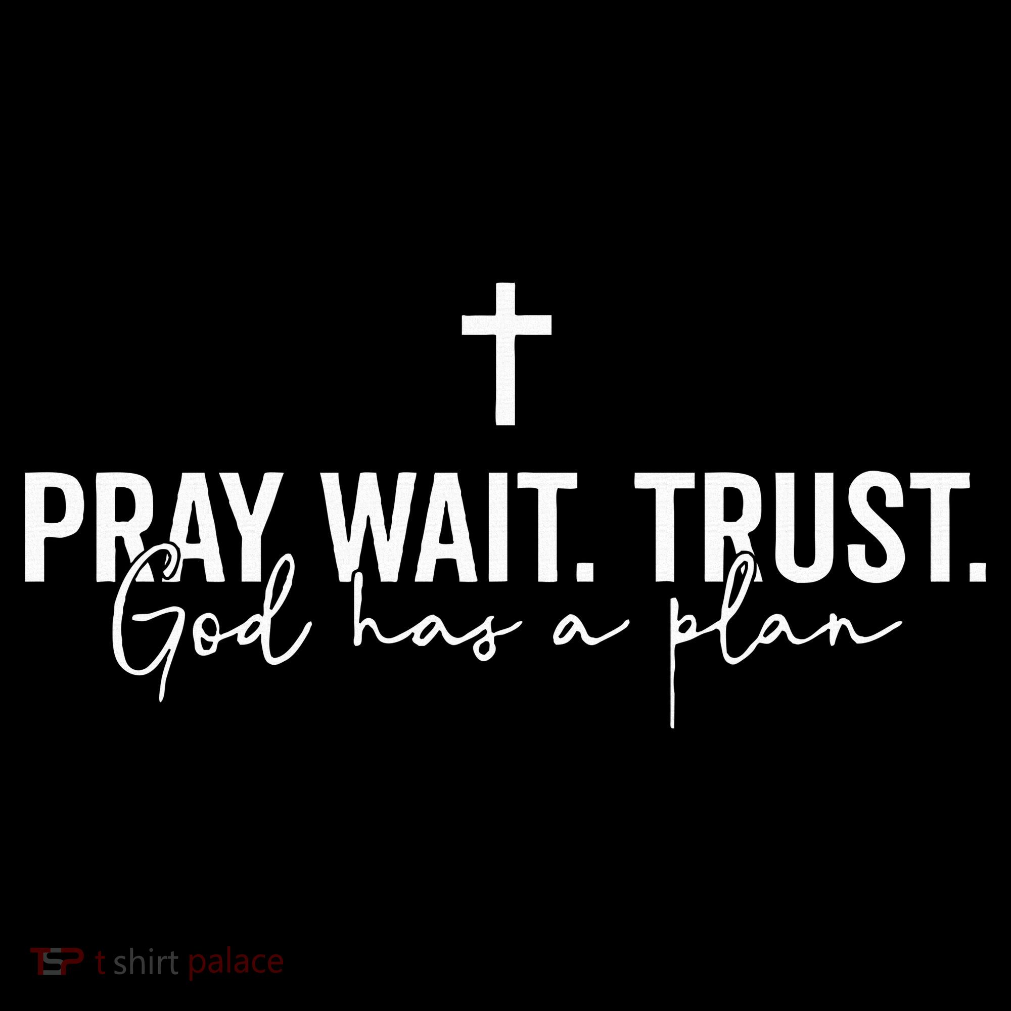 Pray Wait Trust God Has A Plan Coaster