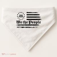 Patriotic We The People 250 Years USA 250th Anniversary USA-Made Doggie Bandana thumb 0
