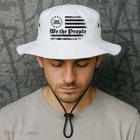 Patriotic We The People 250 Years USA 250th Anniversary Bucket Hat thumb 2