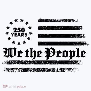Patriotic We The People 250 Years USA 250th Anniversary Polo