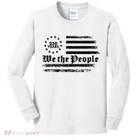 Patriotic We The People 250 Years USA 250th Anniversary Kids Long Sleeve Shirt thumb 0