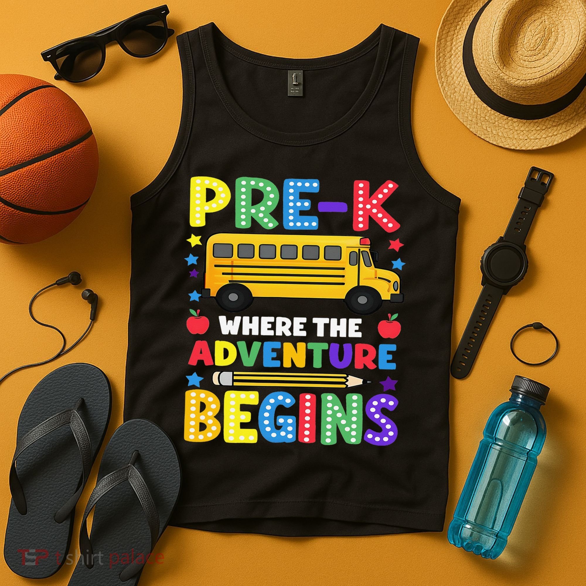 Pre-K Where The Adventure Begins PreK Teacher Back To Tank Top
