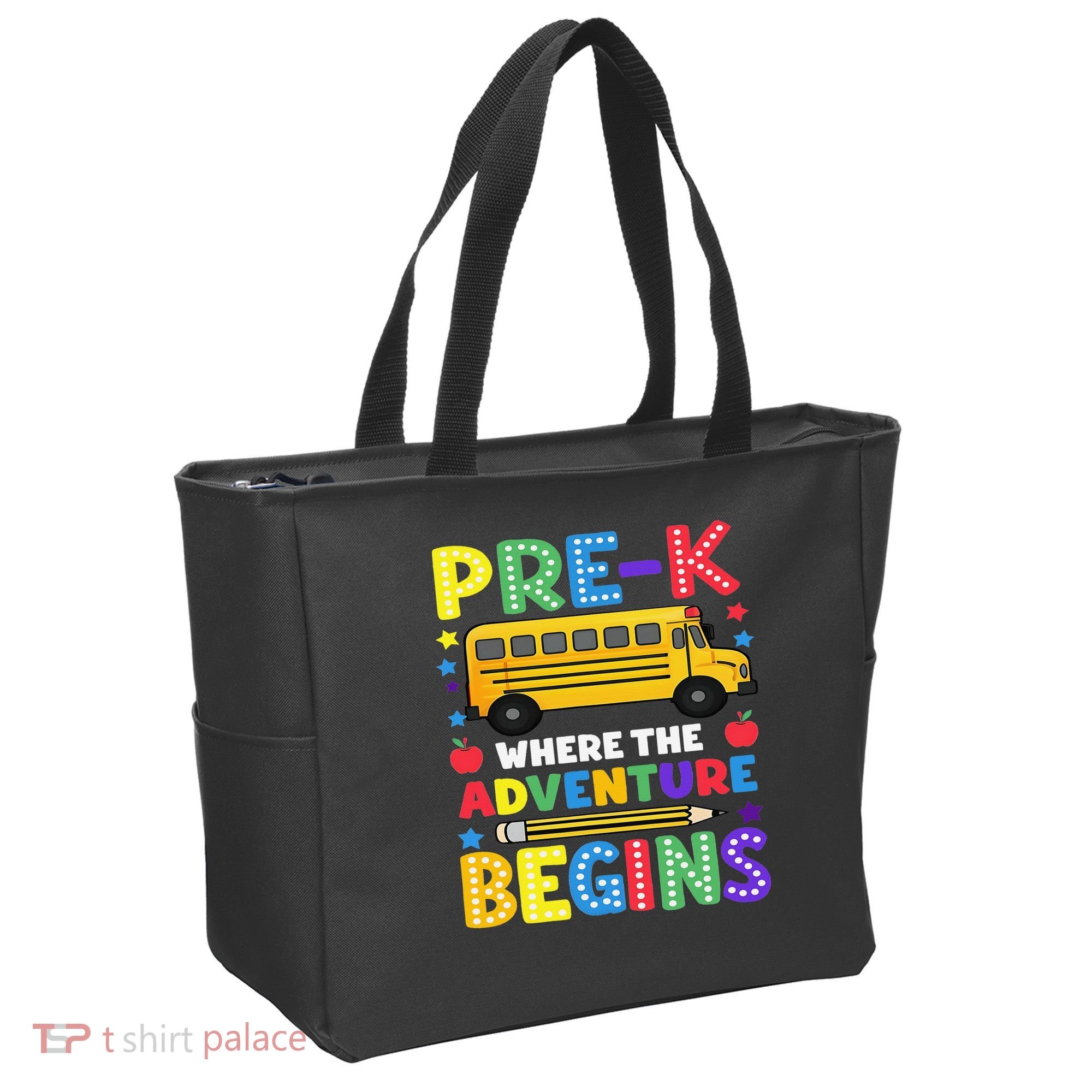 Pre-K Where The Adventure Begins PreK Teacher Back To Tote Bag