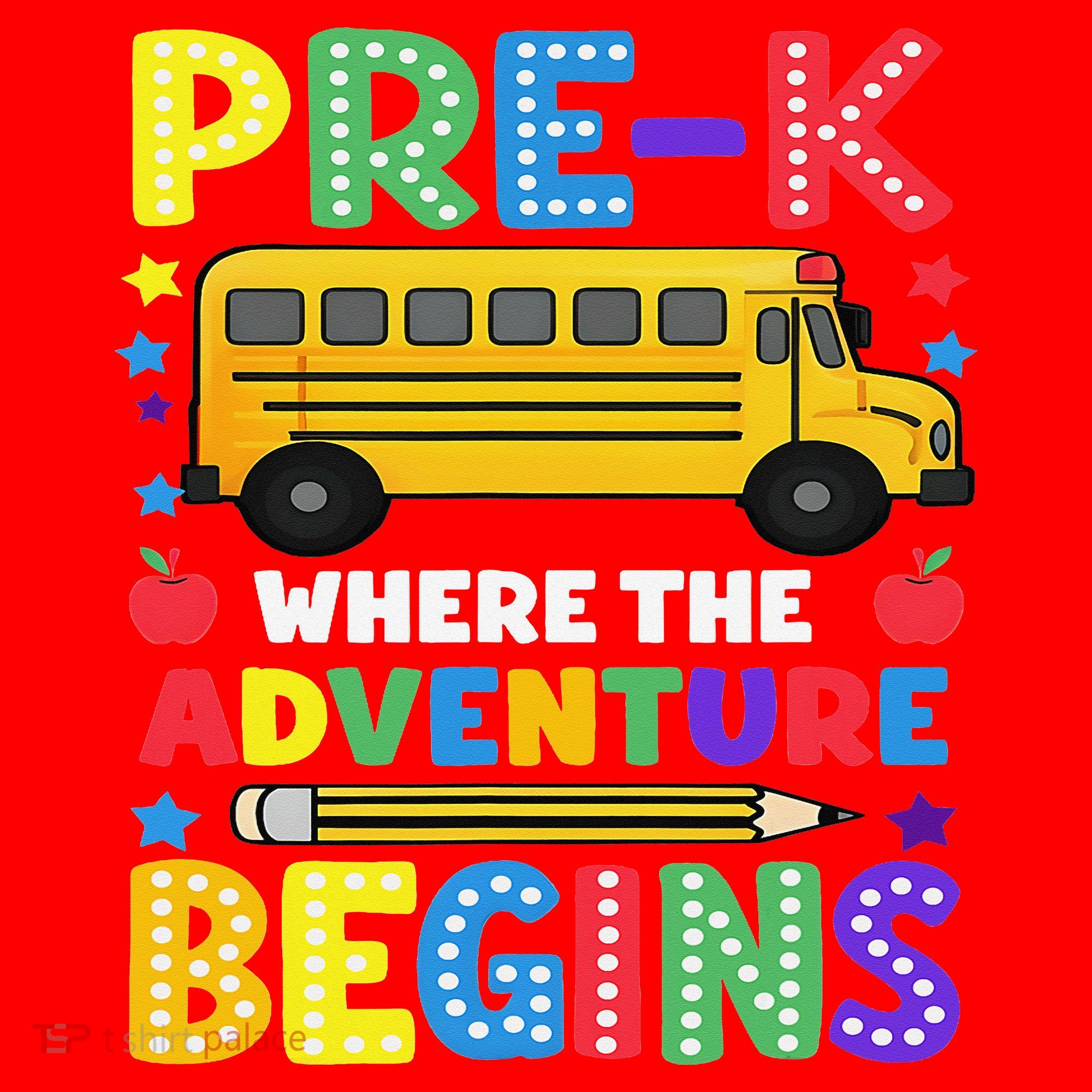 Pre-K Where The Adventure Begins PreK Teacher Back To Santa Hat