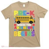 Pre-K Where The Adventure Begins PreK Teacher Back To T-Shirt thumb 0