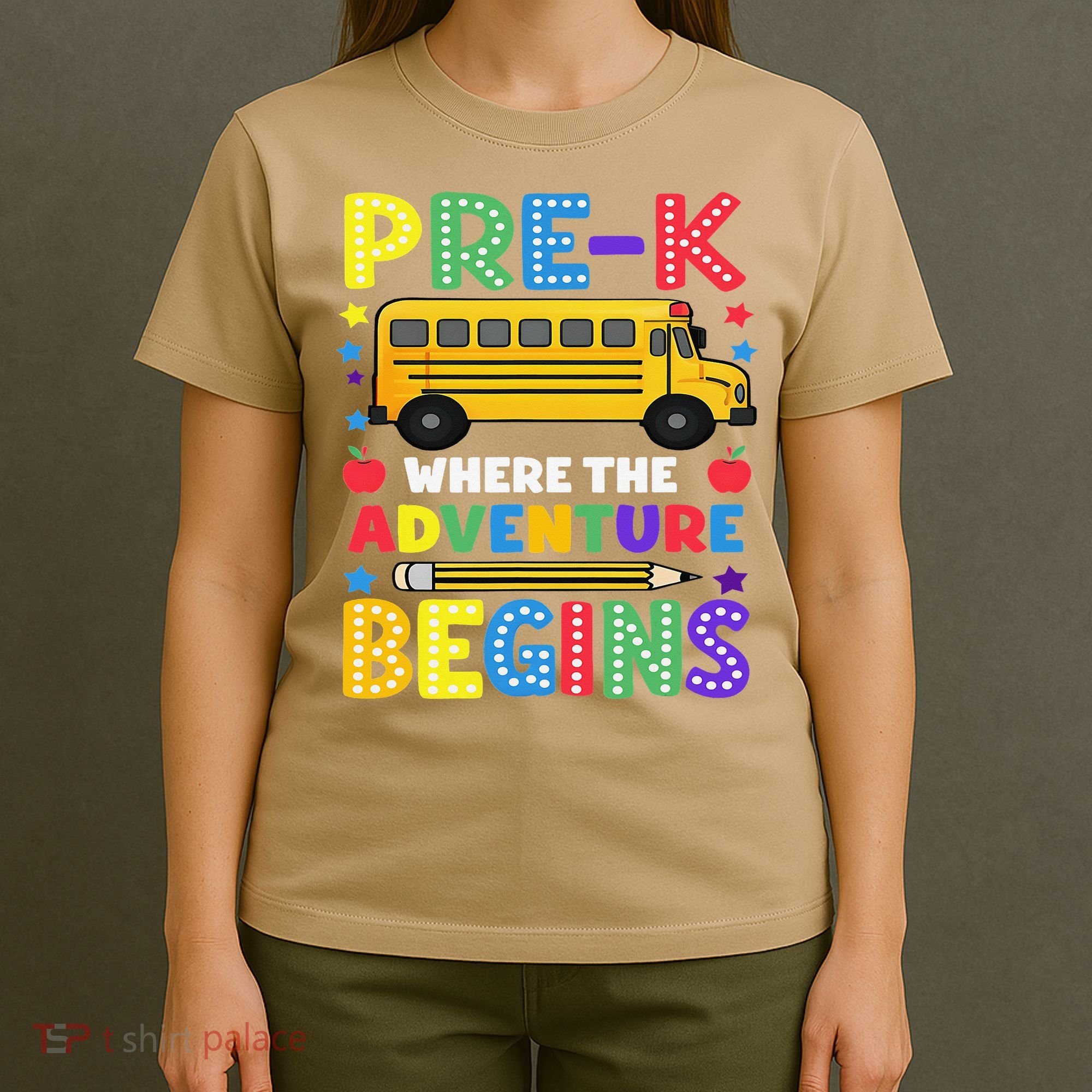 Pre-K Where The Adventure Begins PreK Teacher Back To T-Shirt