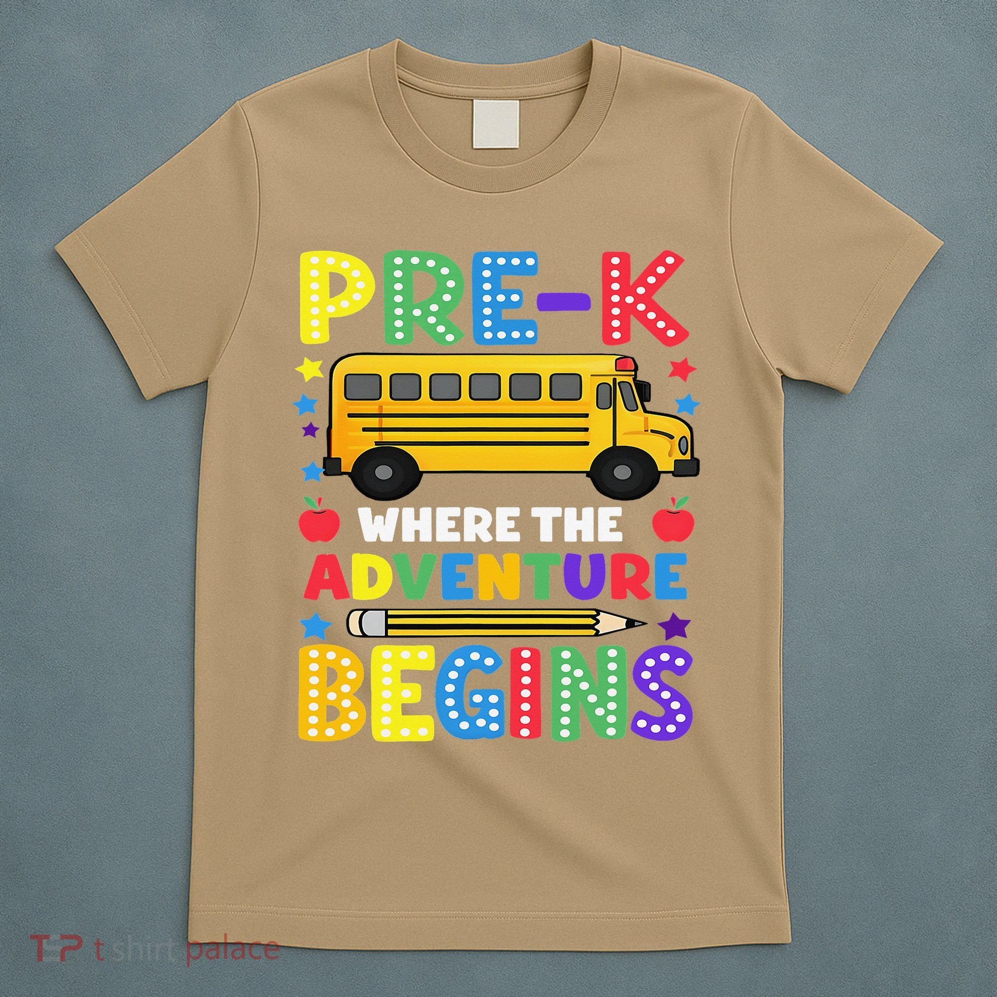 Pre-K Where The Adventure Begins PreK Teacher Back To T-Shirt