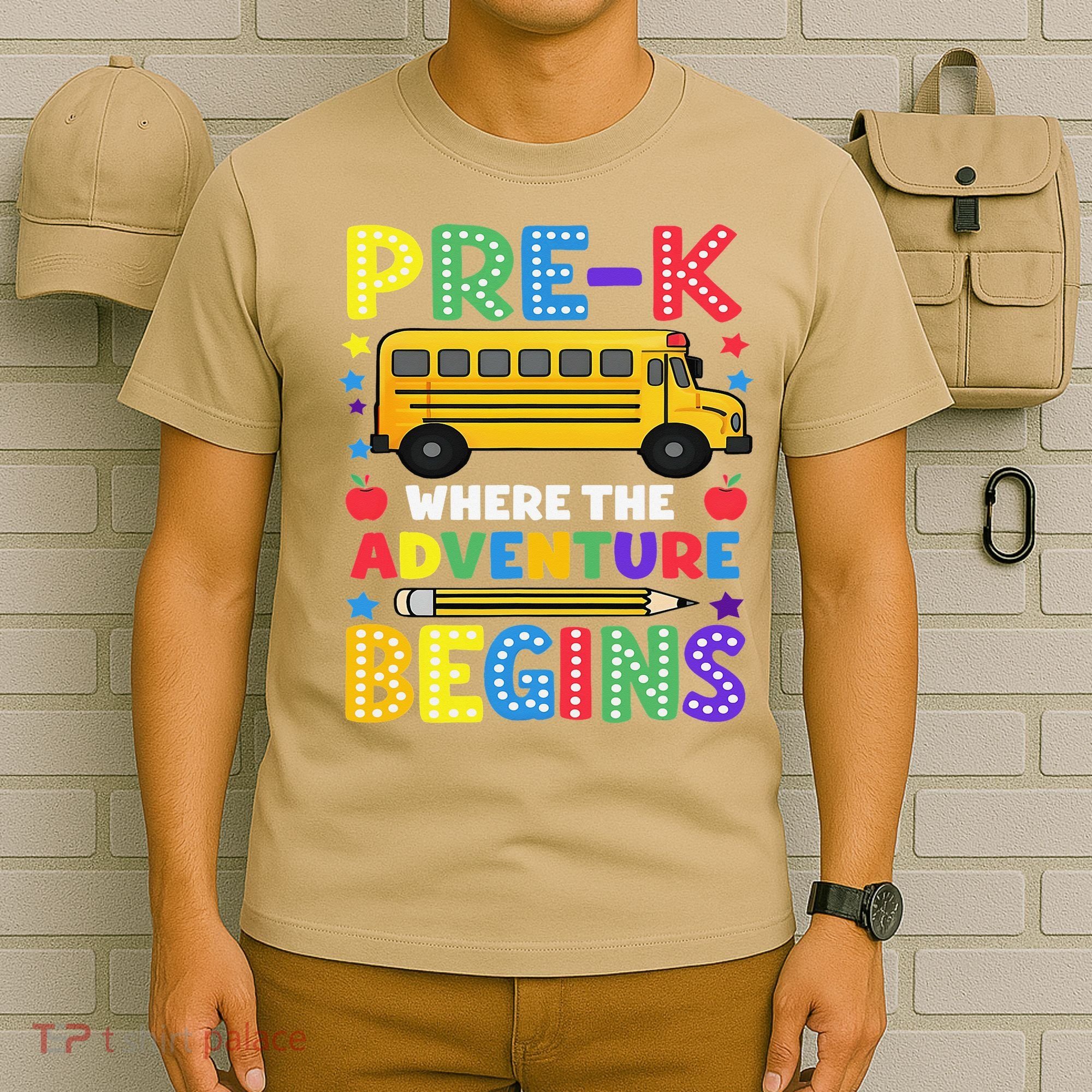 Pre-K Where The Adventure Begins PreK Teacher Back To T-Shirt