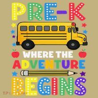 Pre-K Where The Adventure Begins PreK Teacher Back To Mousepad thumb 1